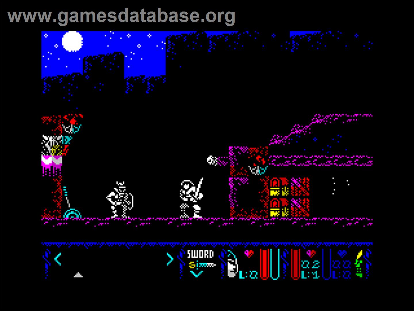 Sword Of Ianna, The - Sinclair ZX Spectrum - Artwork - In Game