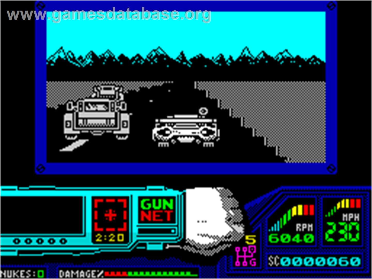 Techno Cop - Sinclair ZX Spectrum - Artwork - In Game