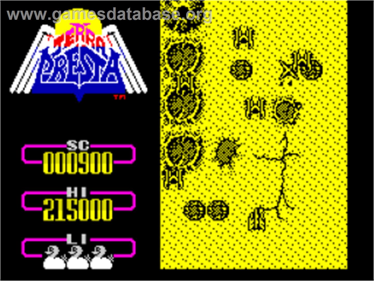 Terra Cresta - Sinclair ZX Spectrum - Artwork - In Game