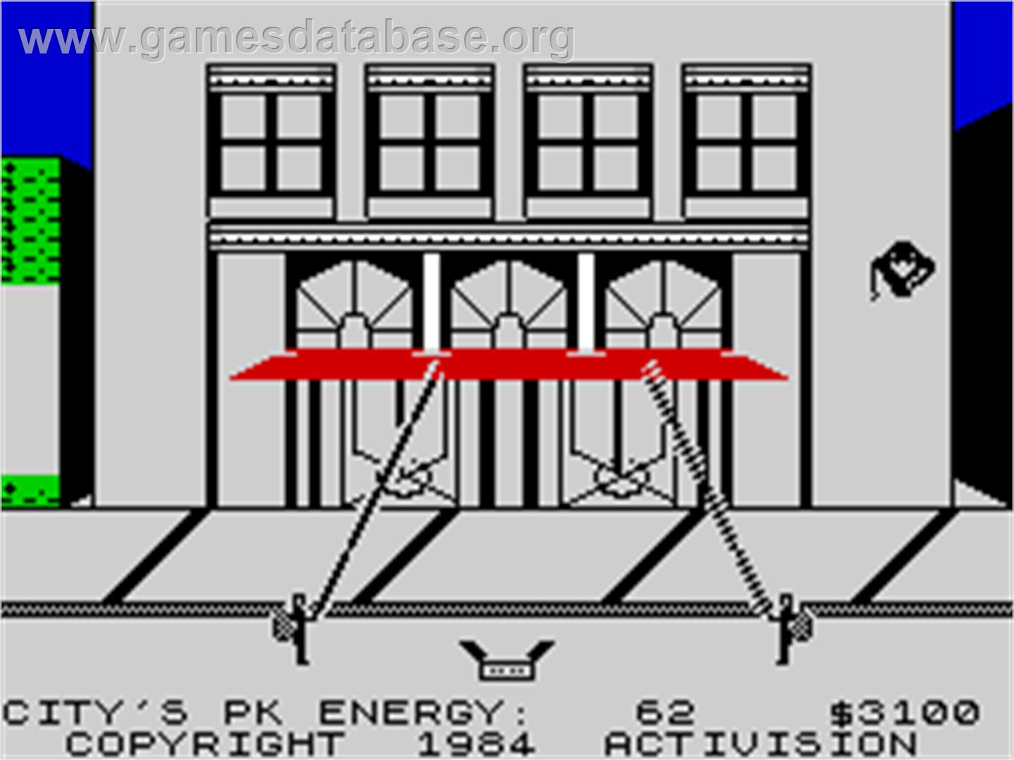The Real Ghostbusters - Sinclair ZX Spectrum - Artwork - In Game