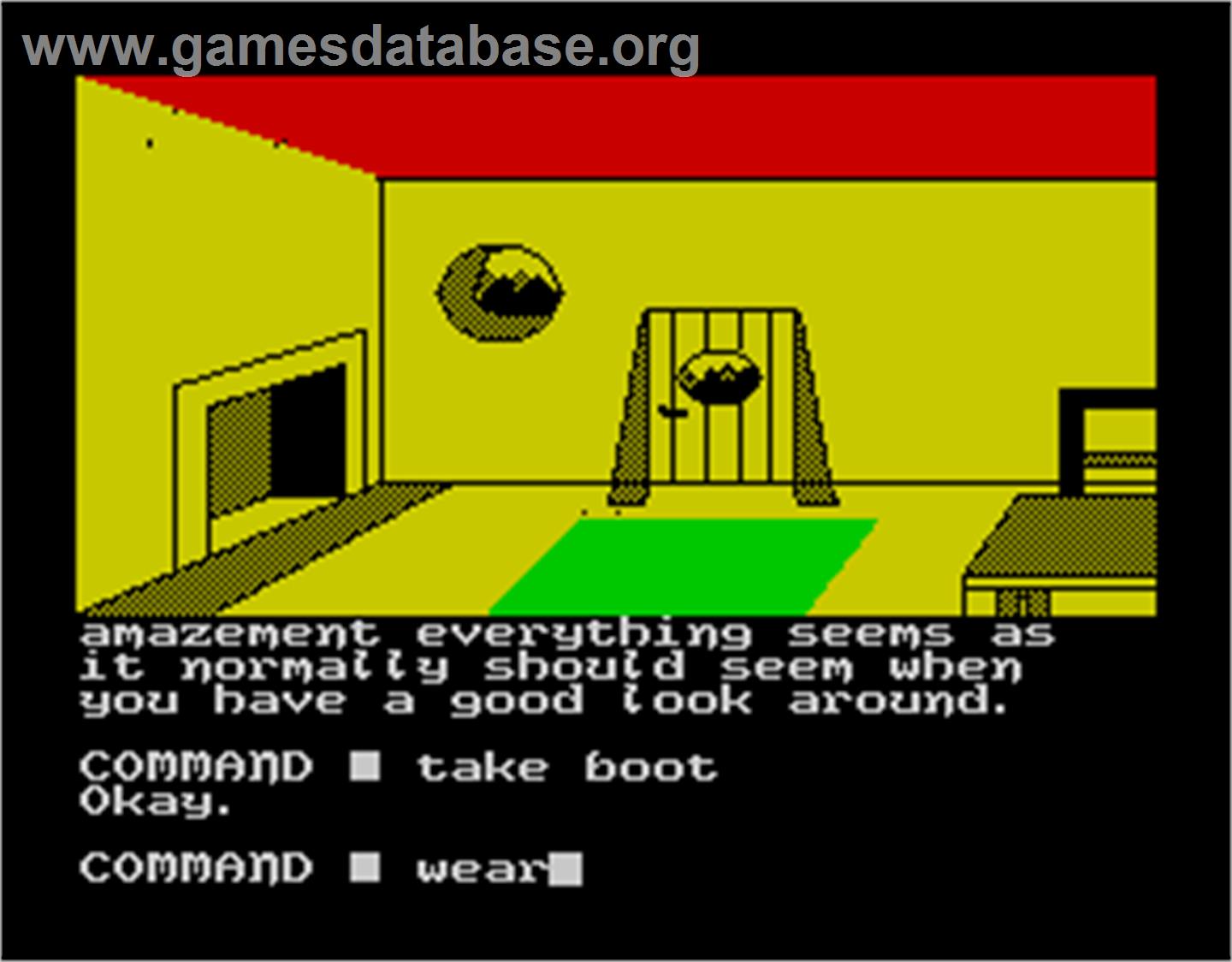 The Shadows of Mordor - Sinclair ZX Spectrum - Artwork - In Game
