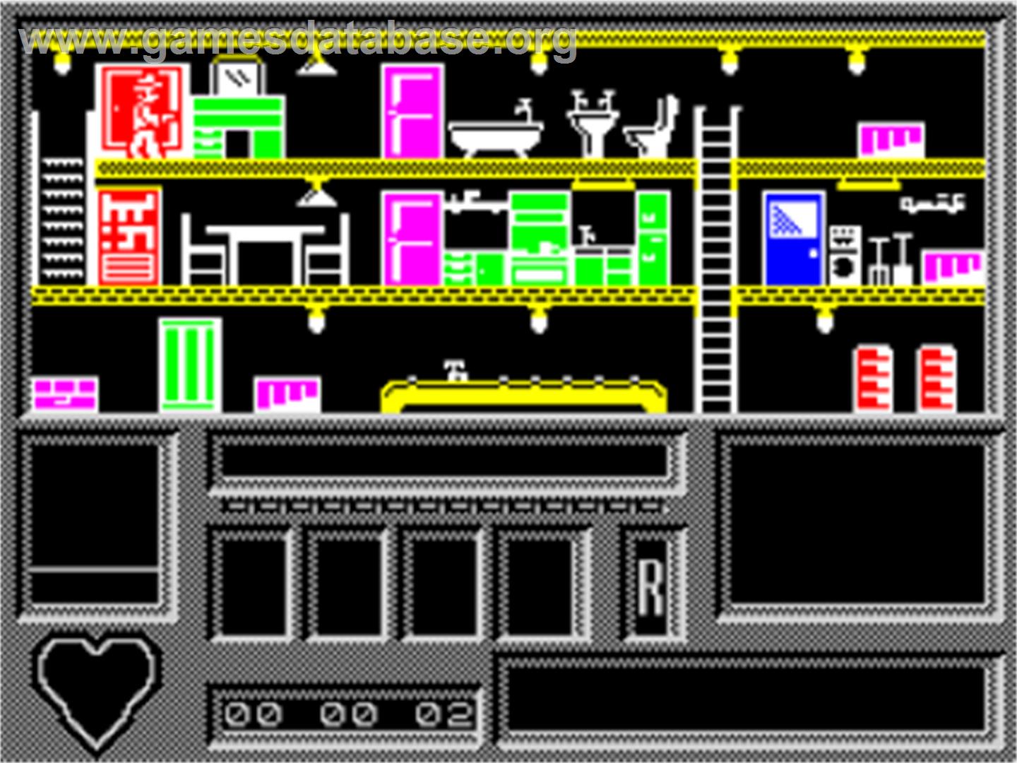 Time Trax - Sinclair ZX Spectrum - Artwork - In Game