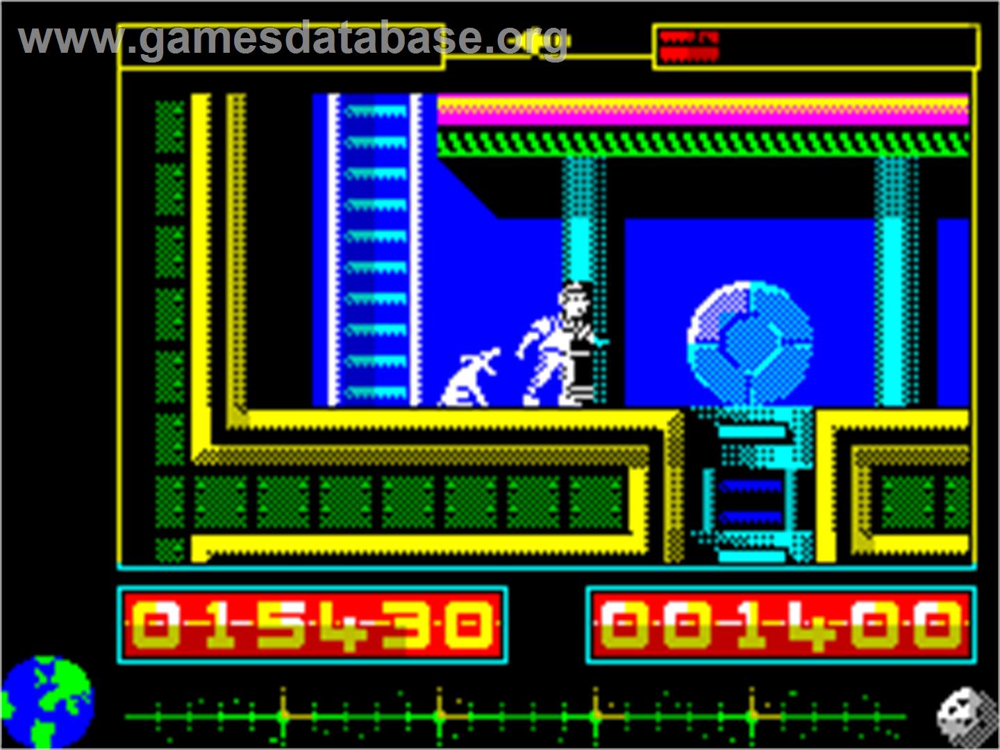 Tintin on the Moon - Sinclair ZX Spectrum - Artwork - In Game