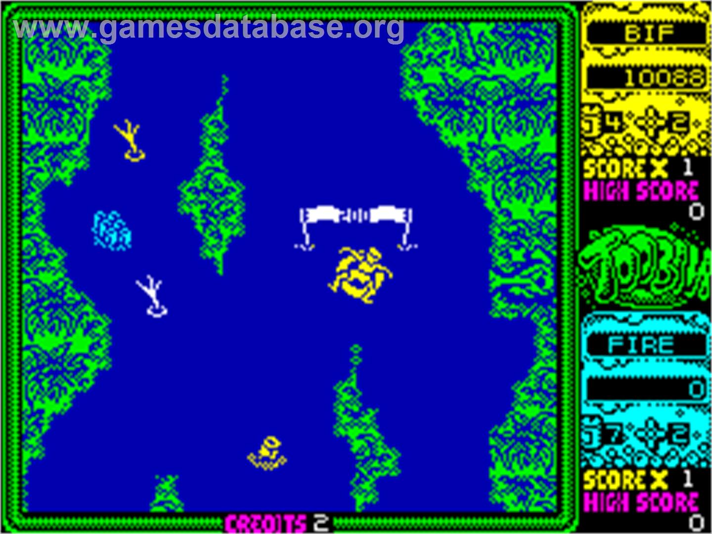 Toobin' - Sinclair ZX Spectrum - Artwork - In Game