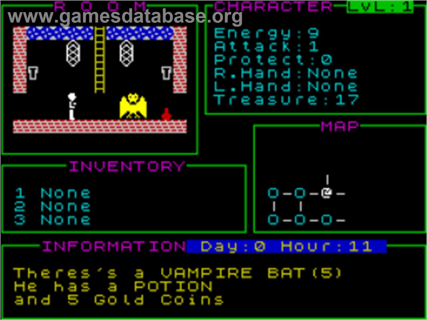 Transylvanian Castle - Sinclair ZX Spectrum - Artwork - In Game