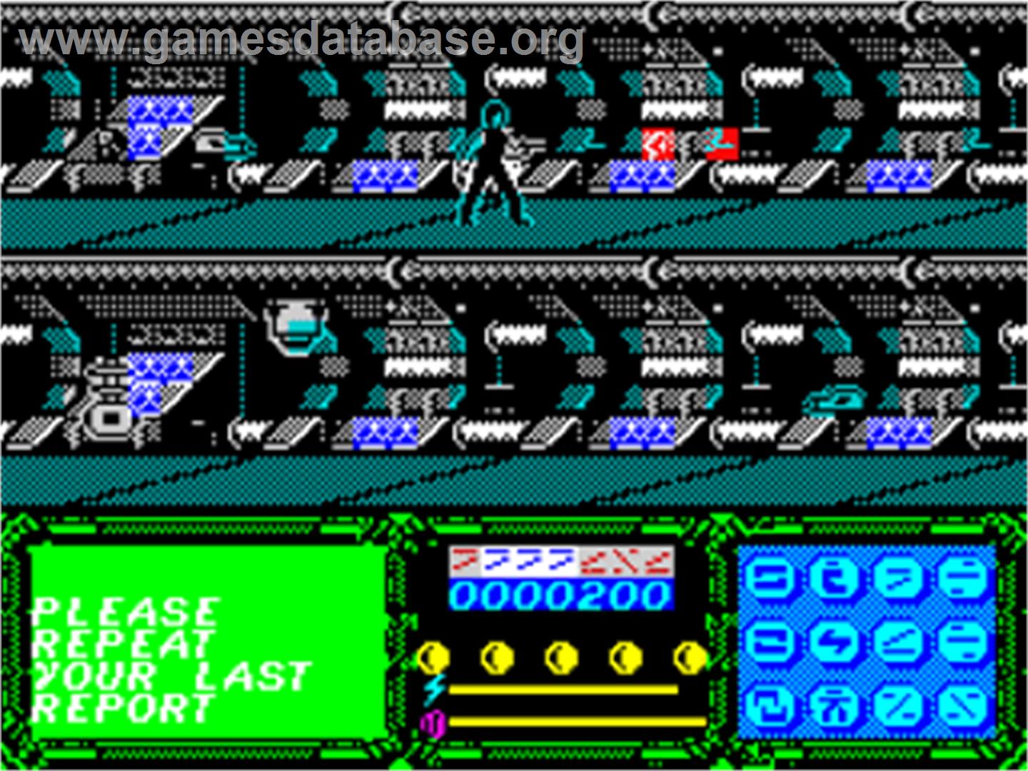 V - The Game - Sinclair ZX Spectrum - Artwork - In Game