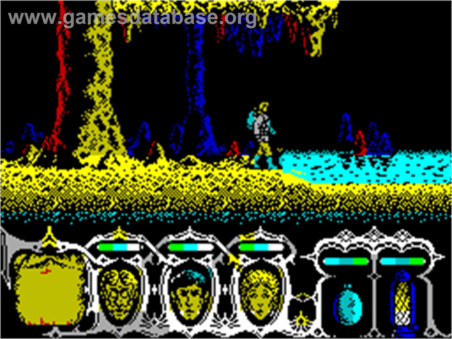 Viaje Al Centro De La Tierra - Sinclair ZX Spectrum - Artwork - In Game
