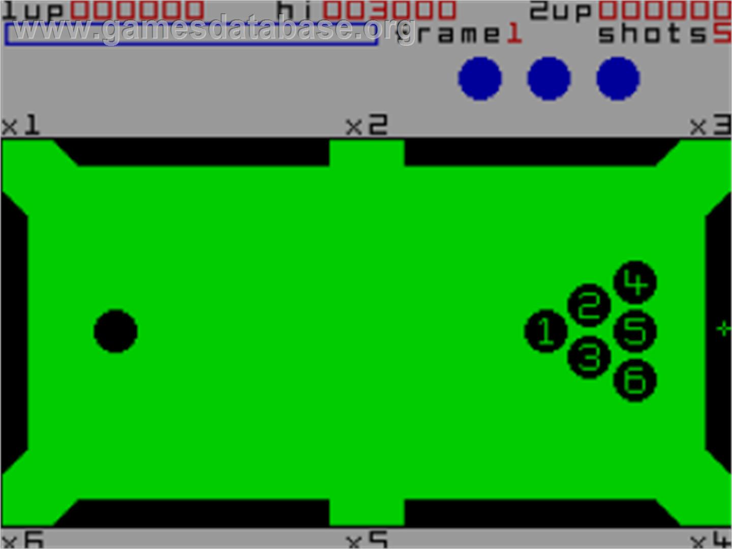 Video Pool - Sinclair ZX Spectrum - Artwork - In Game
