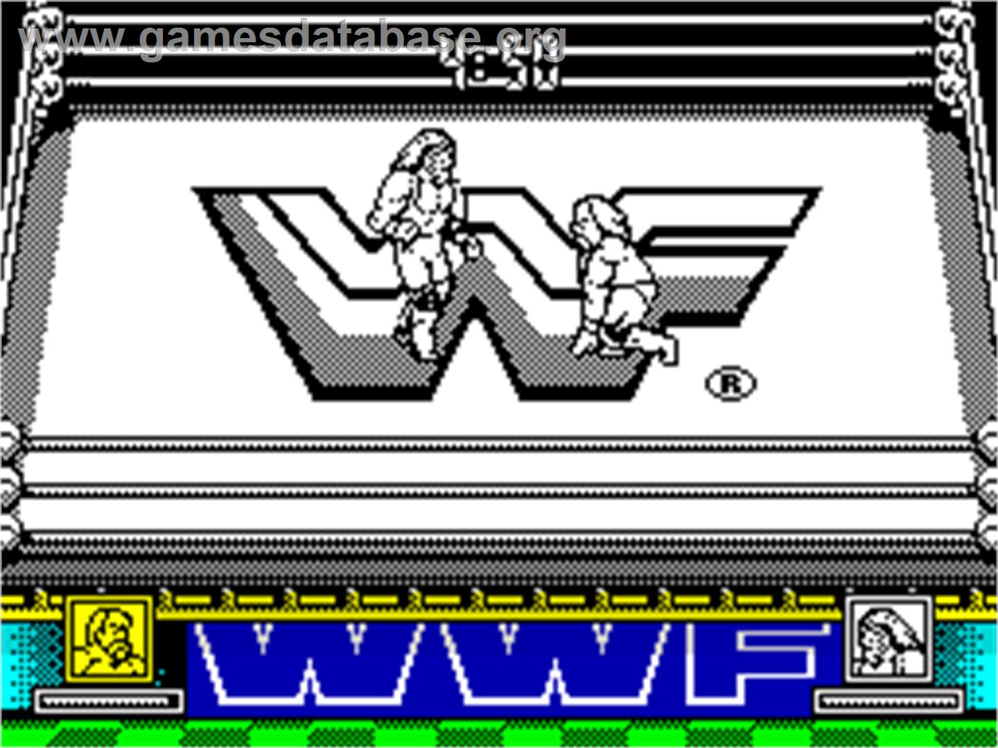 WWF Wrestlemania - Sinclair ZX Spectrum - Artwork - In Game