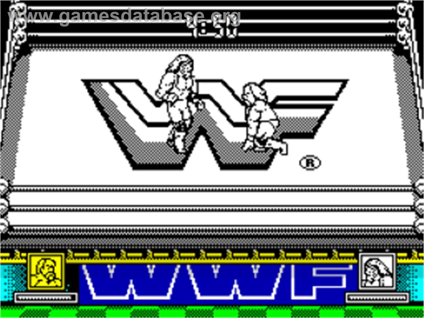 WWF Wrestlemania - Sinclair ZX Spectrum - Artwork - In Game
