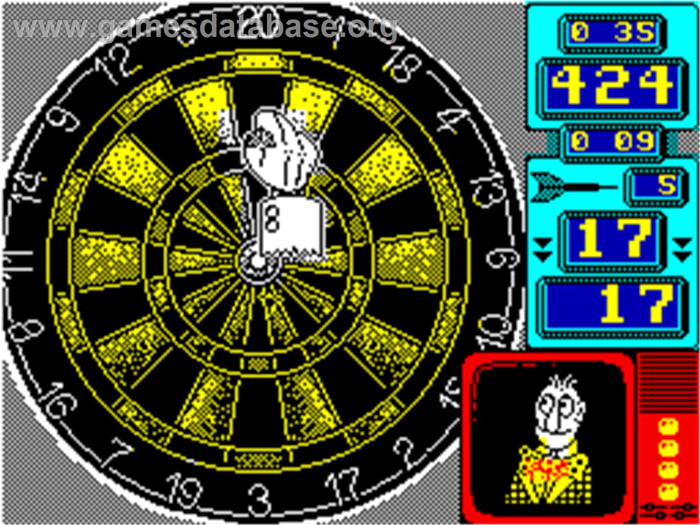 Wacky Darts - Sinclair ZX Spectrum - Artwork - In Game