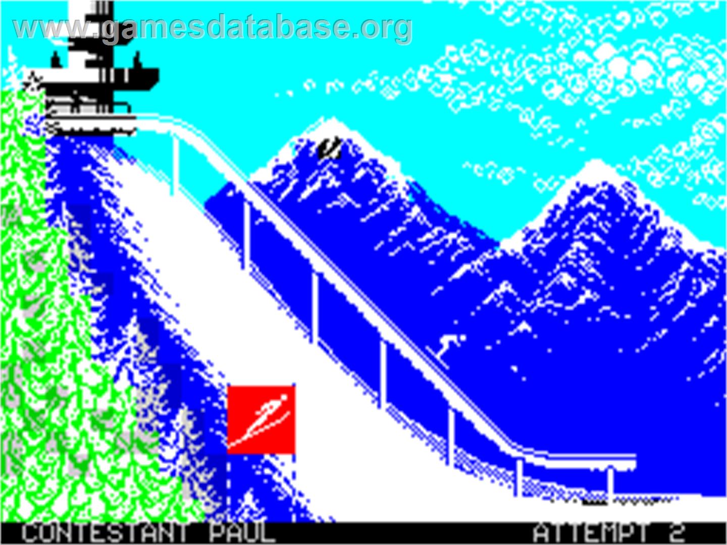 Winter Games - Sinclair ZX Spectrum - Artwork - In Game