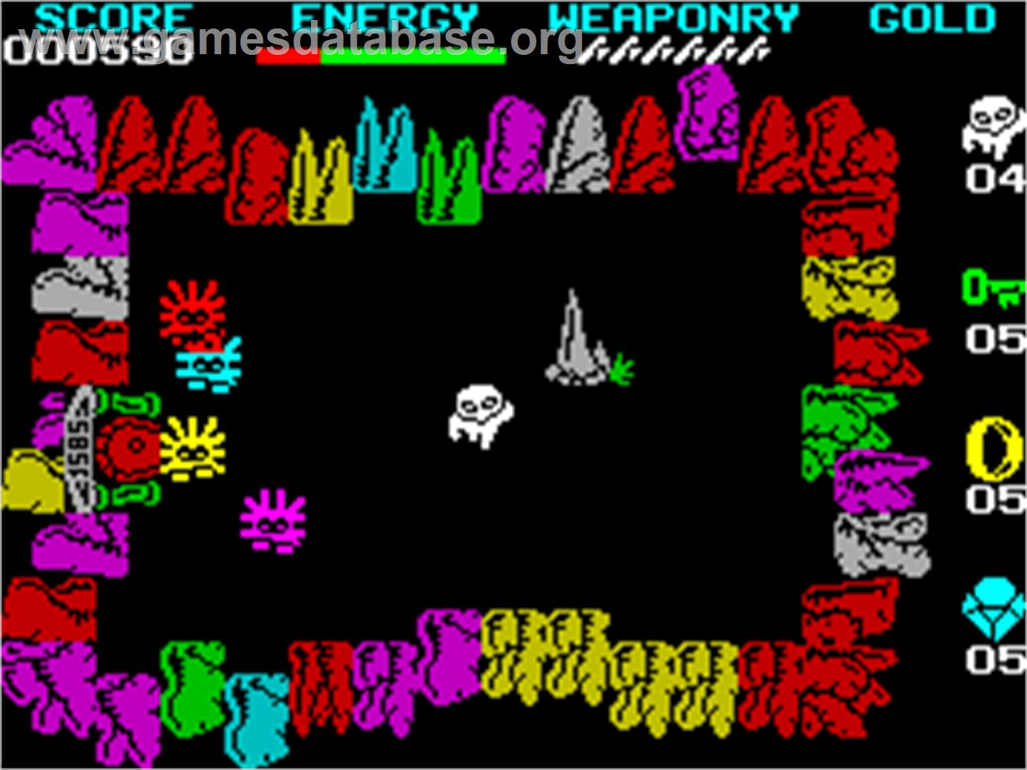 Wizard's Lair - Sinclair ZX Spectrum - Artwork - In Game