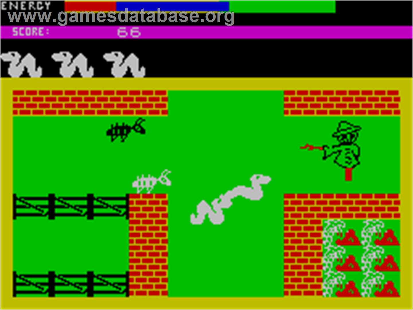 Wriggler - Sinclair ZX Spectrum - Artwork - In Game