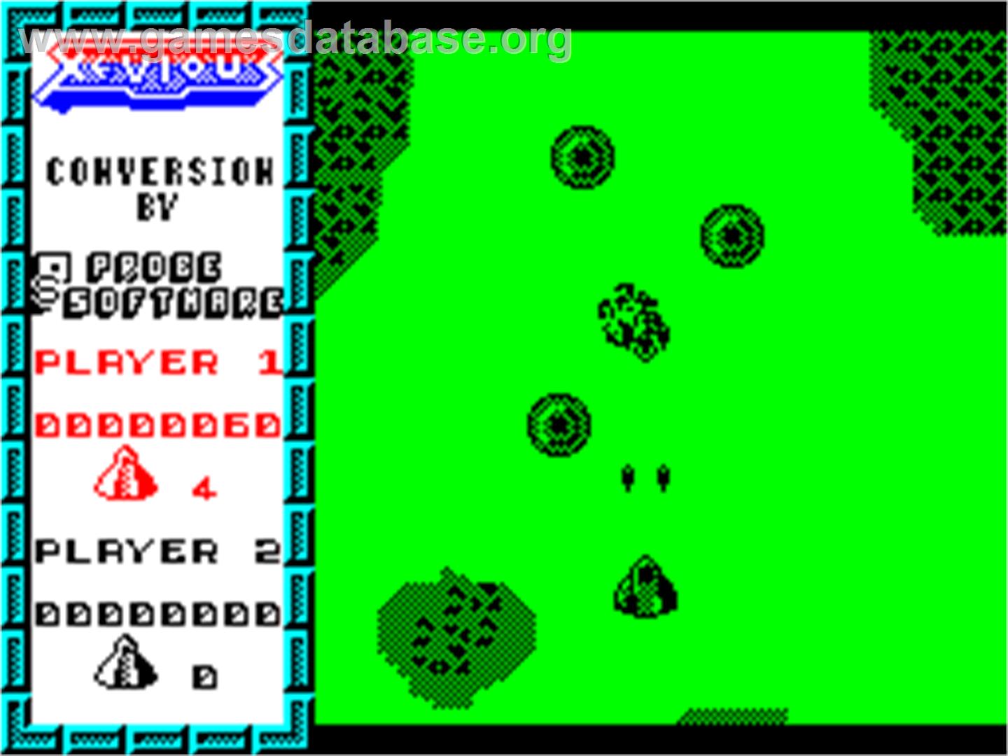 Xevious - Sinclair ZX Spectrum - Artwork - In Game