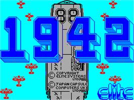 Title screen of 1942 on the Sinclair ZX Spectrum.