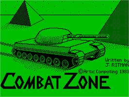 Title screen of 3D Combat Zone on the Sinclair ZX Spectrum.