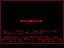 Title screen of 3D Vortex on the Sinclair ZX Spectrum.