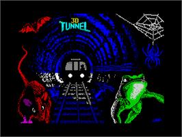 Title screen of 3d Tunnel on the Sinclair ZX Spectrum.