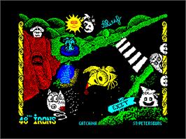 Title screen of 48 Irons on the Sinclair ZX Spectrum.