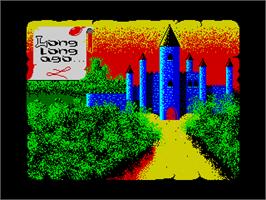 Title screen of Acolyte on the Sinclair ZX Spectrum.