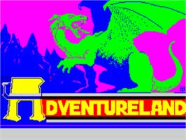 Title screen of Adventureland on the Sinclair ZX Spectrum.