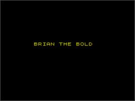 Title screen of Adventures Of Brian The Bold, The on the Sinclair ZX Spectrum.