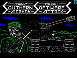 Title screen of Afghan Attack on the Sinclair ZX Spectrum.