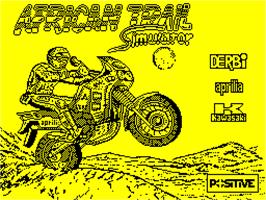 Title screen of African Trail Simulator on the Sinclair ZX Spectrum.