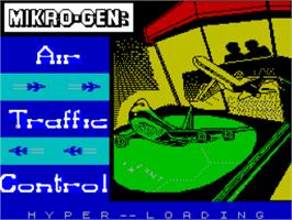 Title screen of Air Traffic Control on the Sinclair ZX Spectrum.