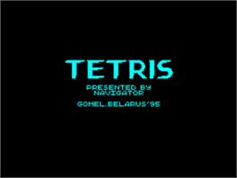 Title screen of Ammytris on the Sinclair ZX Spectrum.