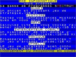 Title screen of Androide (PixelSoftware) on the Sinclair ZX Spectrum.