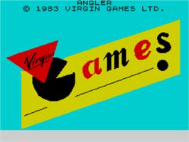 Title screen of Angler on the Sinclair ZX Spectrum.