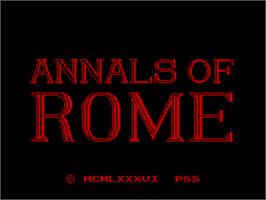 Title screen of Annals Of Rome on the Sinclair ZX Spectrum.
