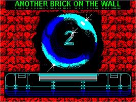 Title screen of Another Brick On The Wall 2 on the Sinclair ZX Spectrum.