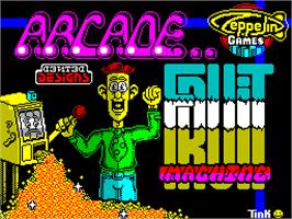 Title screen of Arcade Fruit Machine on the Sinclair ZX Spectrum.