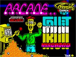 Title screen of Arcade Fruit Machine on the Sinclair ZX Spectrum.