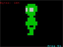 Title screen of Area 51 on the Sinclair ZX Spectrum.