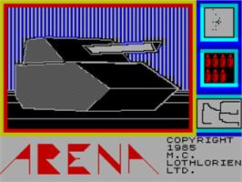 Title screen of Arena on the Sinclair ZX Spectrum.