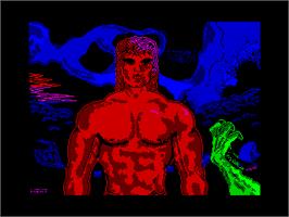 Title screen of Ares on the Sinclair ZX Spectrum.
