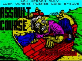 Title screen of Assault Course on the Sinclair ZX Spectrum.