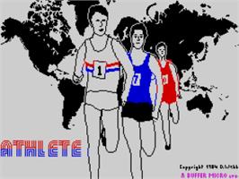Title screen of Athlete on the Sinclair ZX Spectrum.