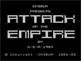 Title screen of Attack Of The Empire on the Sinclair ZX Spectrum.