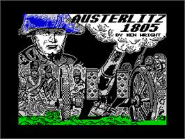 Title screen of Austerlitz on the Sinclair ZX Spectrum.
