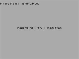 Title screen of Barchou on the Sinclair ZX Spectrum.