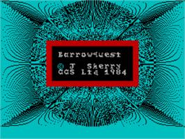Title screen of Barrow Quest on the Sinclair ZX Spectrum.