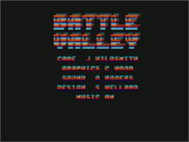 Title screen of Battle Valley on the Sinclair ZX Spectrum.