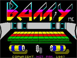 Title screen of Batty on the Sinclair ZX Spectrum.