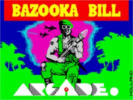 Title screen of Bazooka Bill on the Sinclair ZX Spectrum.