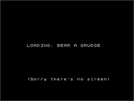 Title screen of Bear A Grudge on the Sinclair ZX Spectrum.